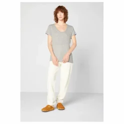 Sale American Vintage T-shirt Col U Jacksonville | Gris chiné