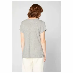 Sale American Vintage T-shirt Col U Jacksonville | Gris chiné