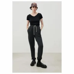 Sale American Vintage T-shirt Col V Aksun | Noir