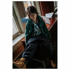 Clearance Repose AMS T-shirt Col V Fibres Recyclées | Bleu