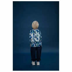 Clearance Repose AMS T-shirt Col V Fibres Recyclées | Bleu