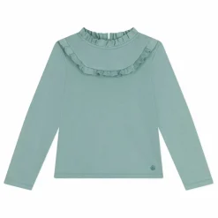 Enfant Petit Bateau T-shirt Col Volants |