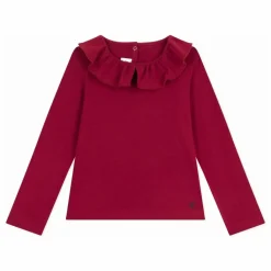 Enfant Petit Bateau Blouses, T-Shirts|T-shirt Col Volants Coton Bio |