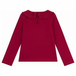 Enfant Petit Bateau Blouses, T-Shirts|T-shirt Col Volants Coton Bio |