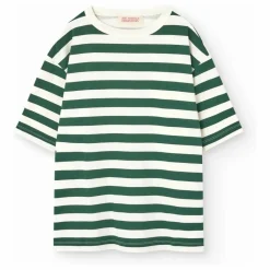 Sale The Animals Observatory T-shirt Collie Rayé | Vert