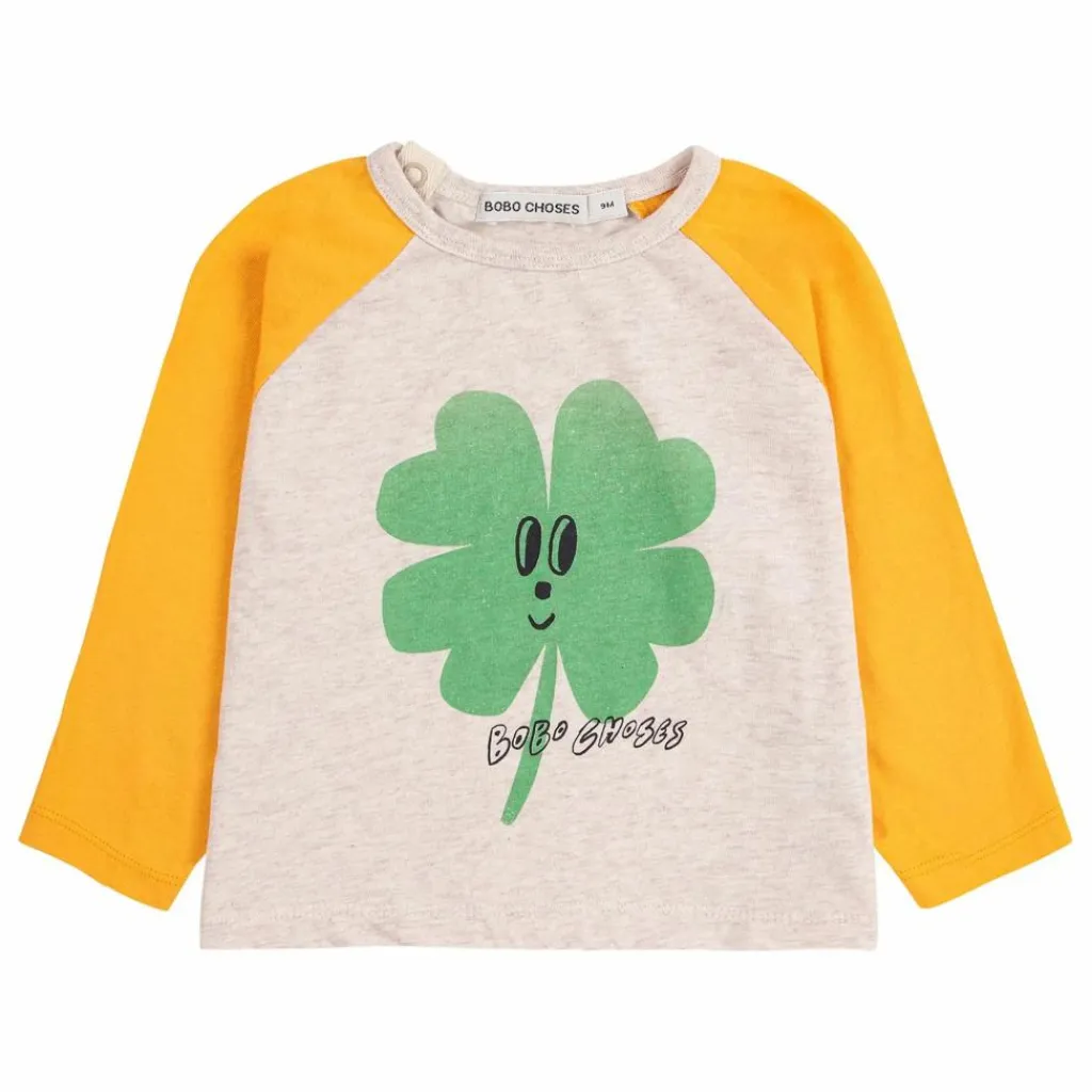 Bobo Choses T-Shirts, Chemises|Blouses, T-Shirts|T-shirt Colorblock Trèfle Coton Bio |