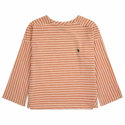 Bobo Choses T-Shirt Coton Bio Rayé | Orange Online