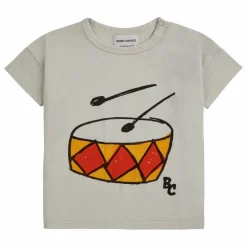 Bobo Choses T-Shirt Coton Bio Tambour | Gris galet New
