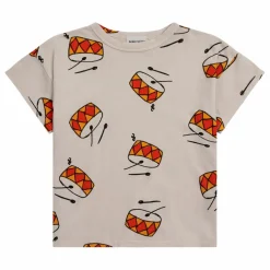 New Bobo Choses T-Shirt Coton Bio Tambours | Gris