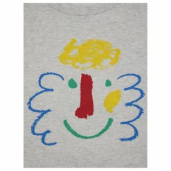 Bobo Choses T-Shirt Coton Bio Visage | Gris Outlet