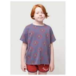 Bobo Choses T-Shirt Coton Bio Visages | Gris anthracite