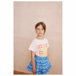 Sale Hello Simone T-shirt Crop Coton Bio | Rose pâle