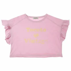 Enfant Tocoto Vintage T-shirt Crop Volants | Lilas