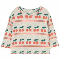 Tinycottons T-shirt Côtelé Cerises Coton Bio Bébé |