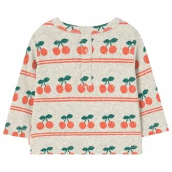 Tinycottons T-shirt Côtelé Cerises Coton Bio Bébé |