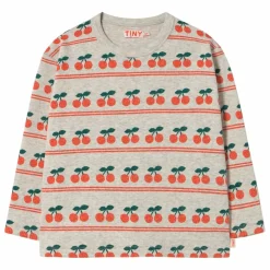 Enfant Tinycottons T-shirt Côtelé Cerises Coton Bio |