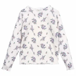 Enfant the new society Blouses, T-Shirts|Blouses, T-Shirts|T-shirt Côtelé Fleuri |