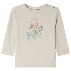 Bonpoint T-shirt Côtelé Tahsina Coton Bio | Beige chiné Best