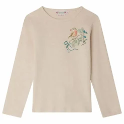 Bonpoint T-shirt Côtelé Tidjiane Coton Bio | Beige chiné
