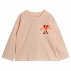 Mini Rodini T-shirt Cœur Coton Bio | Rose pâle Online