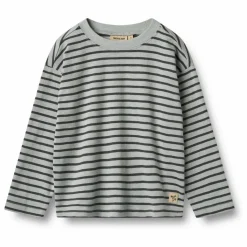 Clearance Wheat T-shirt Dallas Rayé Coton Bio | Bleu Clair