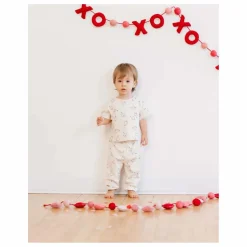 Quincy Mae T-shirt et Pantalon Cœurs | Ecru Sale