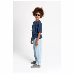 Hundred Pieces T-shirt Finn Coton Bio | Bleu marine