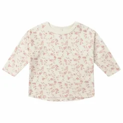 Quincy Mae T-shirt Fleuri Coton Bio | Ivoire Online