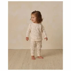 Quincy Mae T-shirt Fleuri Coton Bio | Ivoire Online