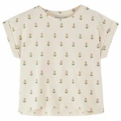 Enfant Emile et Ida Blouses, T-Shirts|Blouses, T-Shirts|T-Shirt Fleurs Douce Coton Bio |