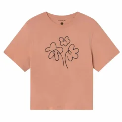 Hot Thinking Mu T-shirt Flower Rope Lucia Coton Bio | Rose