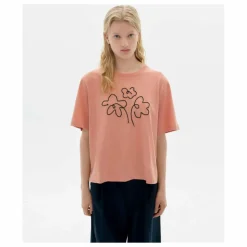Hot Thinking Mu T-shirt Flower Rope Lucia Coton Bio | Rose