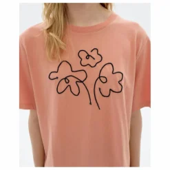 Hot Thinking Mu T-shirt Flower Rope Lucia Coton Bio | Rose