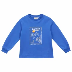 Arsène et Les Pipelettes T-shirt George Coton Bio | Cobalt