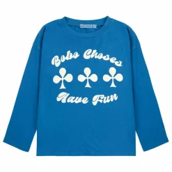 New Bobo Choses T-shirt Have Fun Coton Bio | Bleu