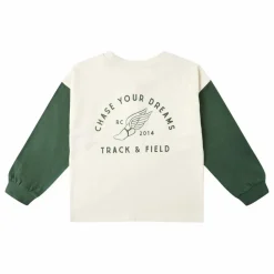 Rylee + Cru T-shirt Henley Chase Your Dreams | Ecru New