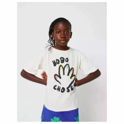 Outlet Bobo Choses T-shirt High Five Coton Bio | Ecru