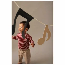 Hot Cozmo T-shirt Joel Rayures Baby Coton Bio | Bordeaux