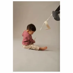 Hot Cozmo T-shirt Joel Rayures Baby Coton Bio | Bordeaux