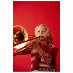 Cozmo T-shirt Joel Rayures Coton Bio | Bordeaux Clearance