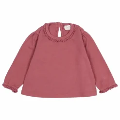 Búho T-shirt Lace Bébé Coton Bio | Mauve Clearance