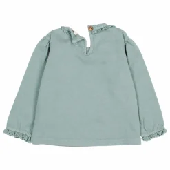 Búho T-shirt Lace Bébé Coton Bio | Vert Cèdre