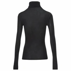 American Vintage T-shirt Manches Longues Col Roulé Massachusetts | Noir Hot