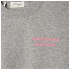 American Vintage T-shirt Manches Longues Fizvalley Jeux | Gris chiné Sale