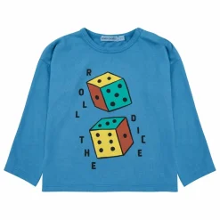 Bobo Choses T-shirt Manches Longues Roll The Dice Coton Bio | Bleu azur Online