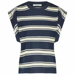 Best By Bar T-shirt Manson Rayé | Bleu marine