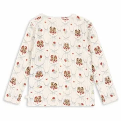 Konges Sløjd T-shirt Minnie Chiens Pointelle Coton Bio | Ecru