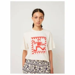 Bobo Choses T-shirt Mr Pencil Coton Bio - Collection Femme | Blanc cassé Clearance