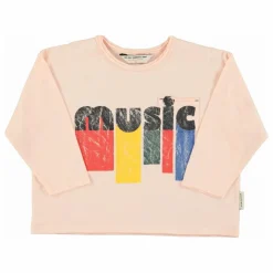 Sale Piupiuchick T-shirt Music | Rose pâle