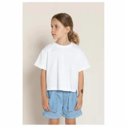 Finger in the nose T-shirt Oversized Crop Coton Bio | Blanc Best